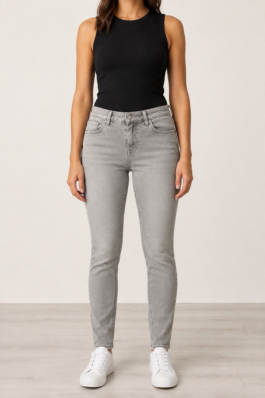 Old Navy Rockstar Jeans Women’s 8 Regular Gray Mid Rise Skinny Stretch